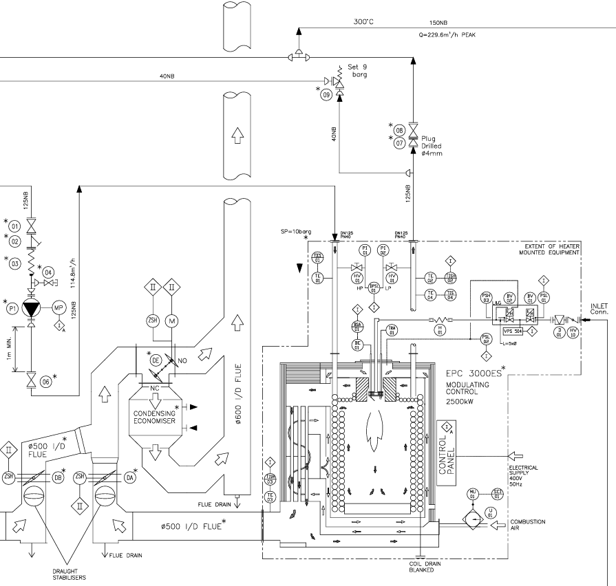 Condensing Economiser Drawing Condensing Economiser Drawing