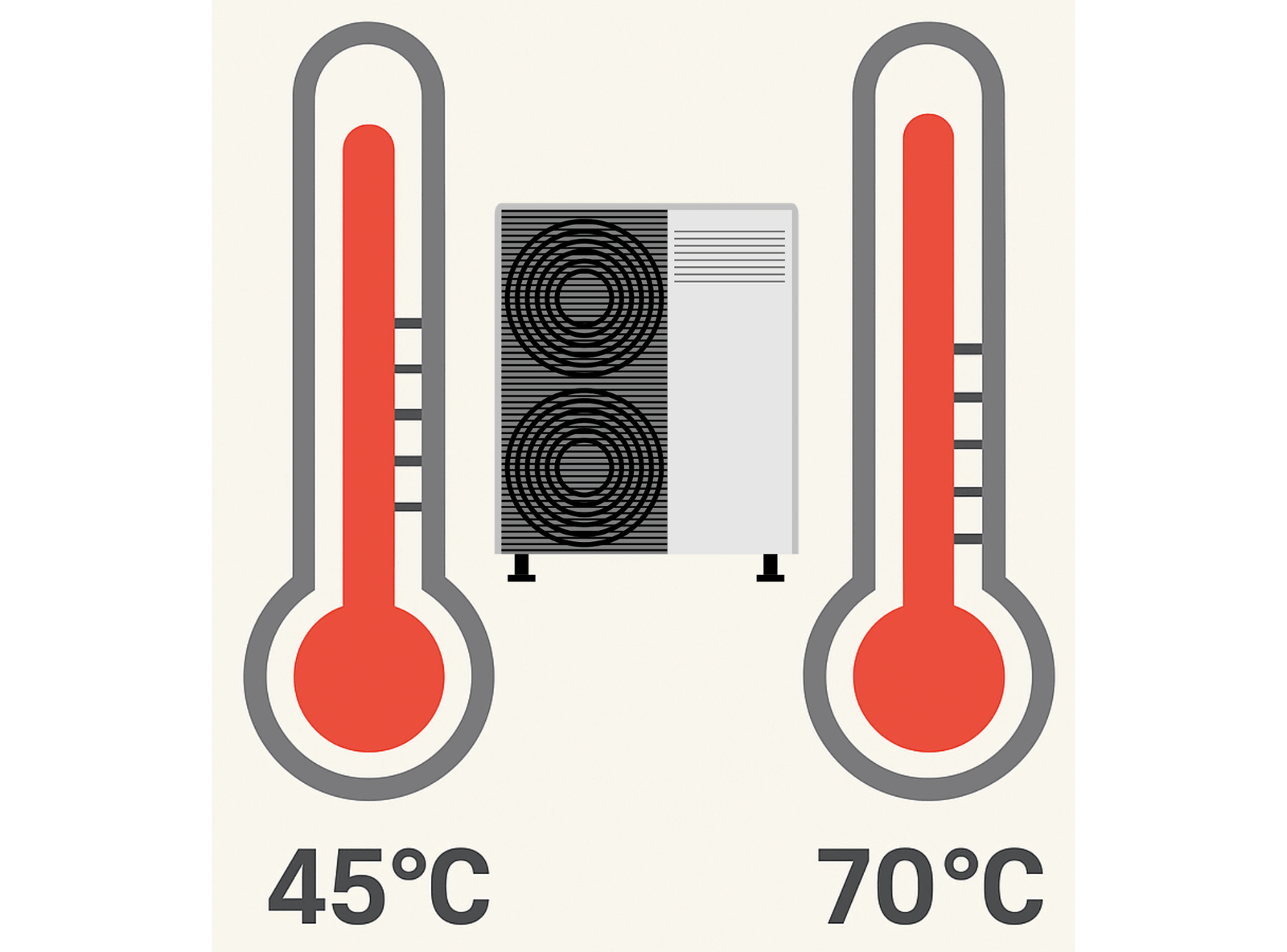 Two Key Factors Affecting Heat Pump Efficiency: Temperature Difference & System Optimisation, Important for Heat Pump ROI Reliability